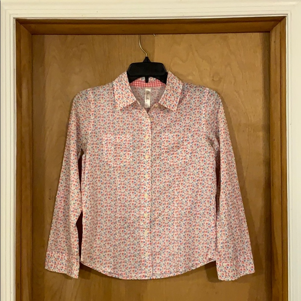 Floral button down shirt